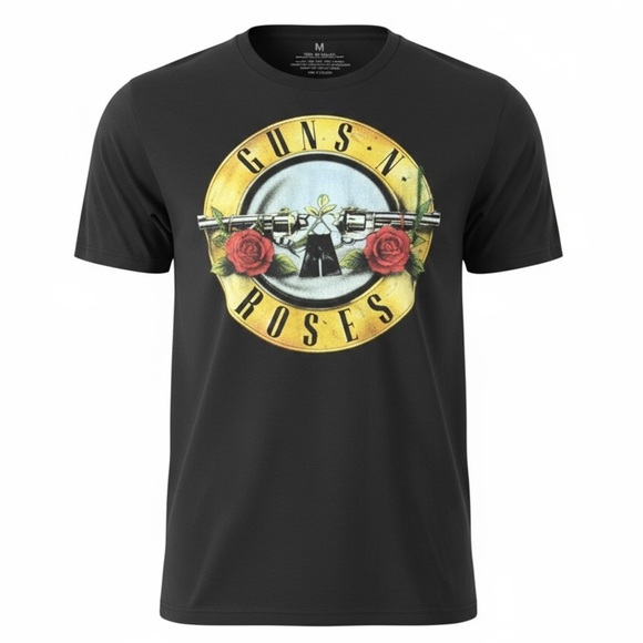 Guns N' Roses Black Band T-Shirt - Picture 1 of 5